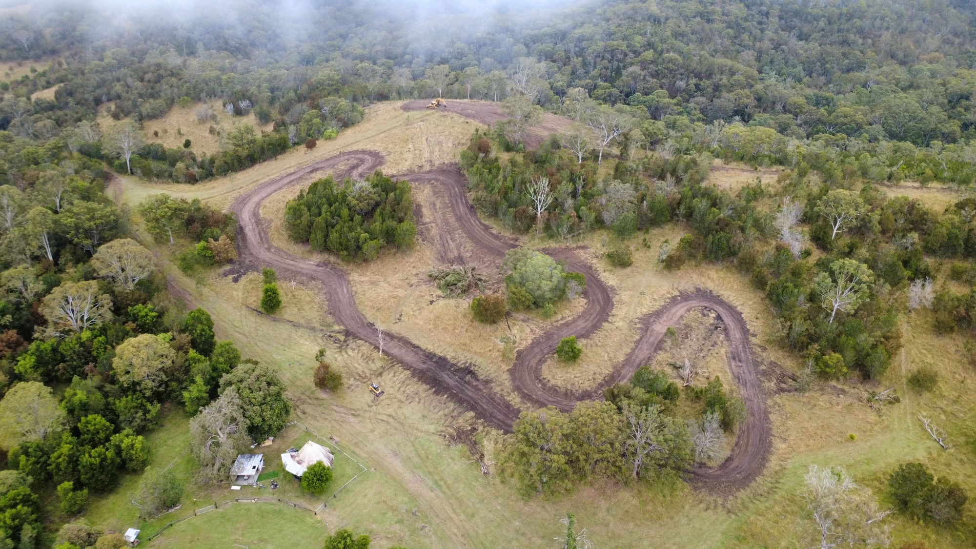 Enduro loop cut through timber and natural terrain